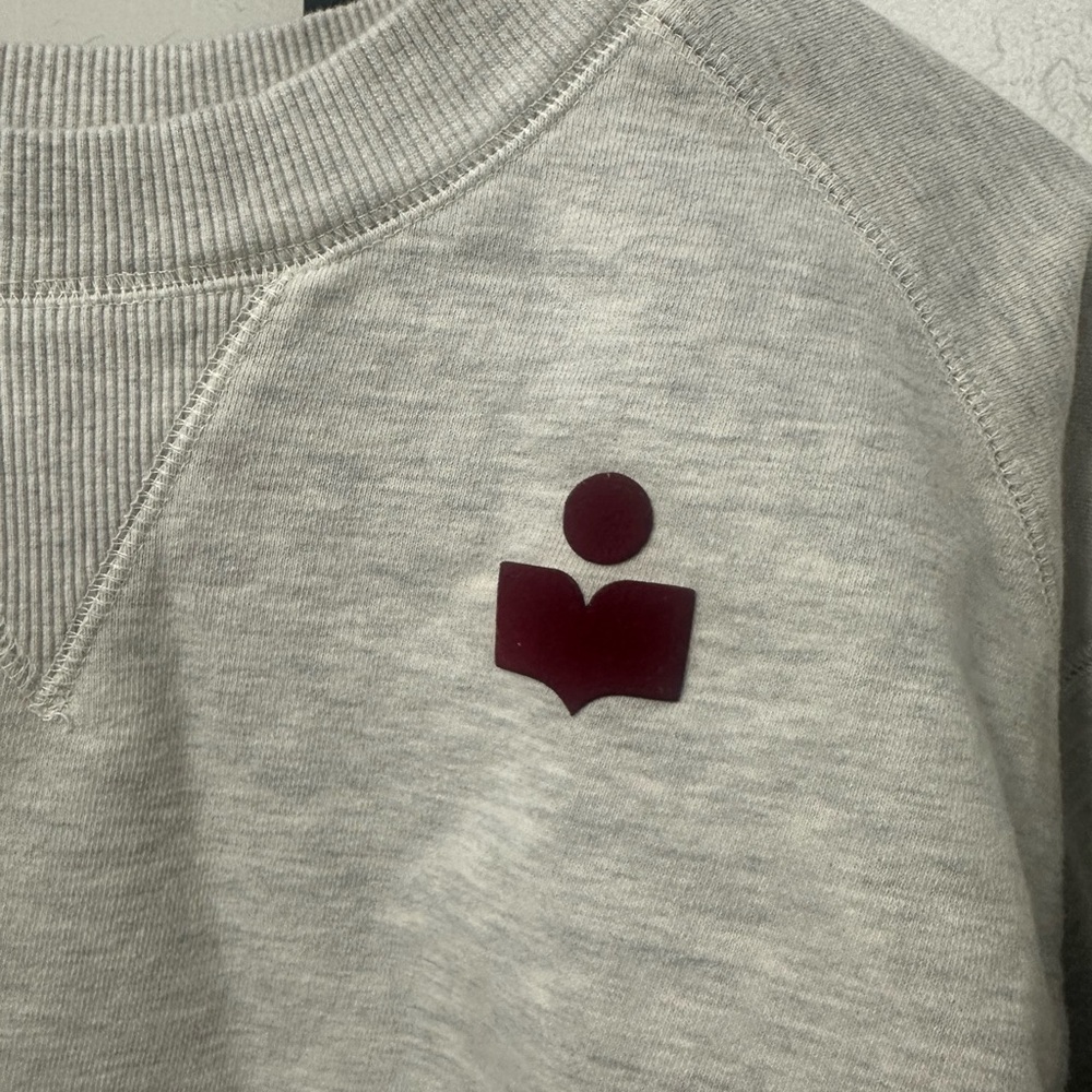 Isabel Marant Cropped Sweatshirt with Logo - Picture 3 of 3